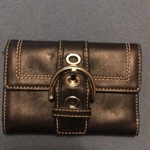 Black Leather Coach Wallet